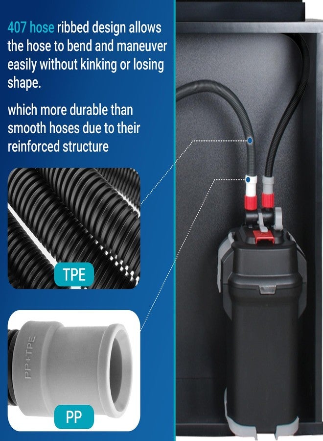 Trdzi Aquarium Ribbed Hosing for Fluval 407 307 Replacment Parts, Aquarium Pumps & Filters 406 306 hose, Aquarium Tubing Compatible with Fluval Hose A20015 - Image 5